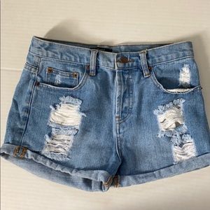 Forever21 High Waisted Jean Shorts